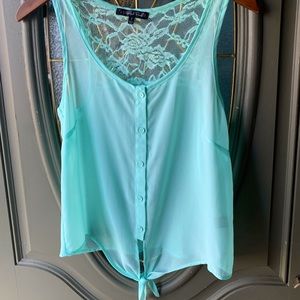 Teal Lace Shirt
